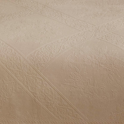 SOFFICEPIUMA sabbia copriletto matrimoniale bianco mirabello lunel