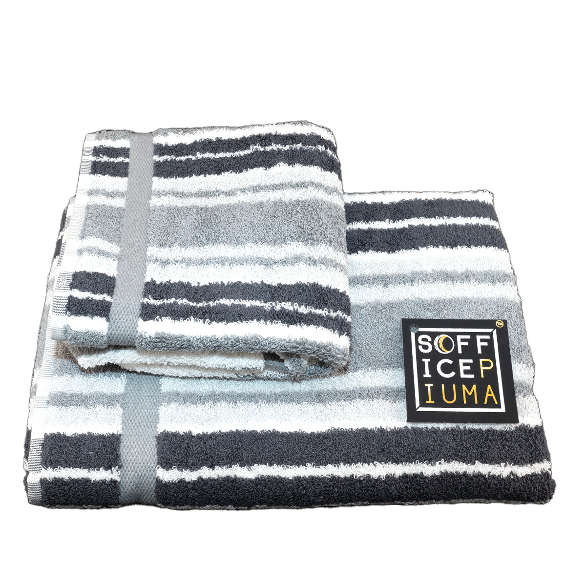 STORME BLUE ONTARIO set asciugamani bagno COPPIA VISO OSPITE SOFFICEPIUMA spugna bagno sconto offerta outlet righe