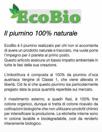 INHOM Factory Piumino letto in piuma d'oca SIBERIANA by SEIBERSDORFER art. ECO BIO