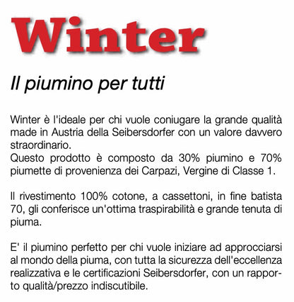 INHOM Factory  Piumino letto in piuma d'oca SIBERIANA by SEIBERSDORFER art. WINTER