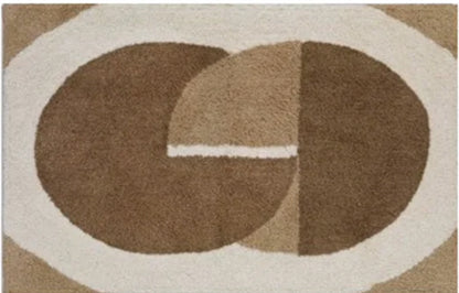 MIRABELLO CARRARA Tappeto da bagno in cotone antiscivolo art. INTRECCIO