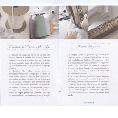 DAUNEX Piumino d'oca 100% piumino d'oca art. CUPIDO