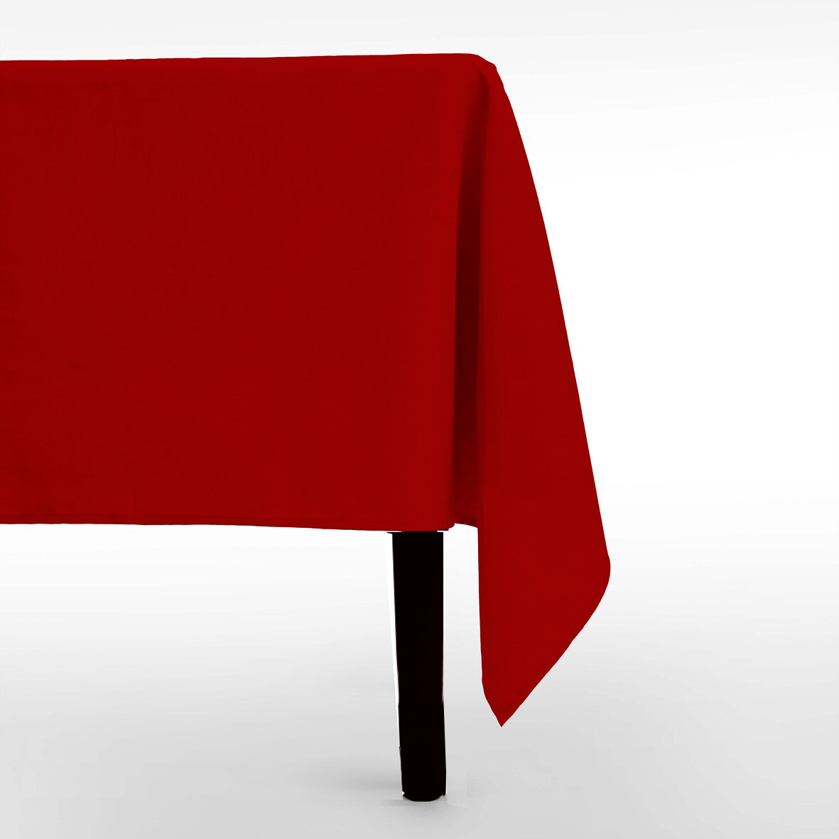 Tovaglia panama tinta unita rossa sofficepiuma