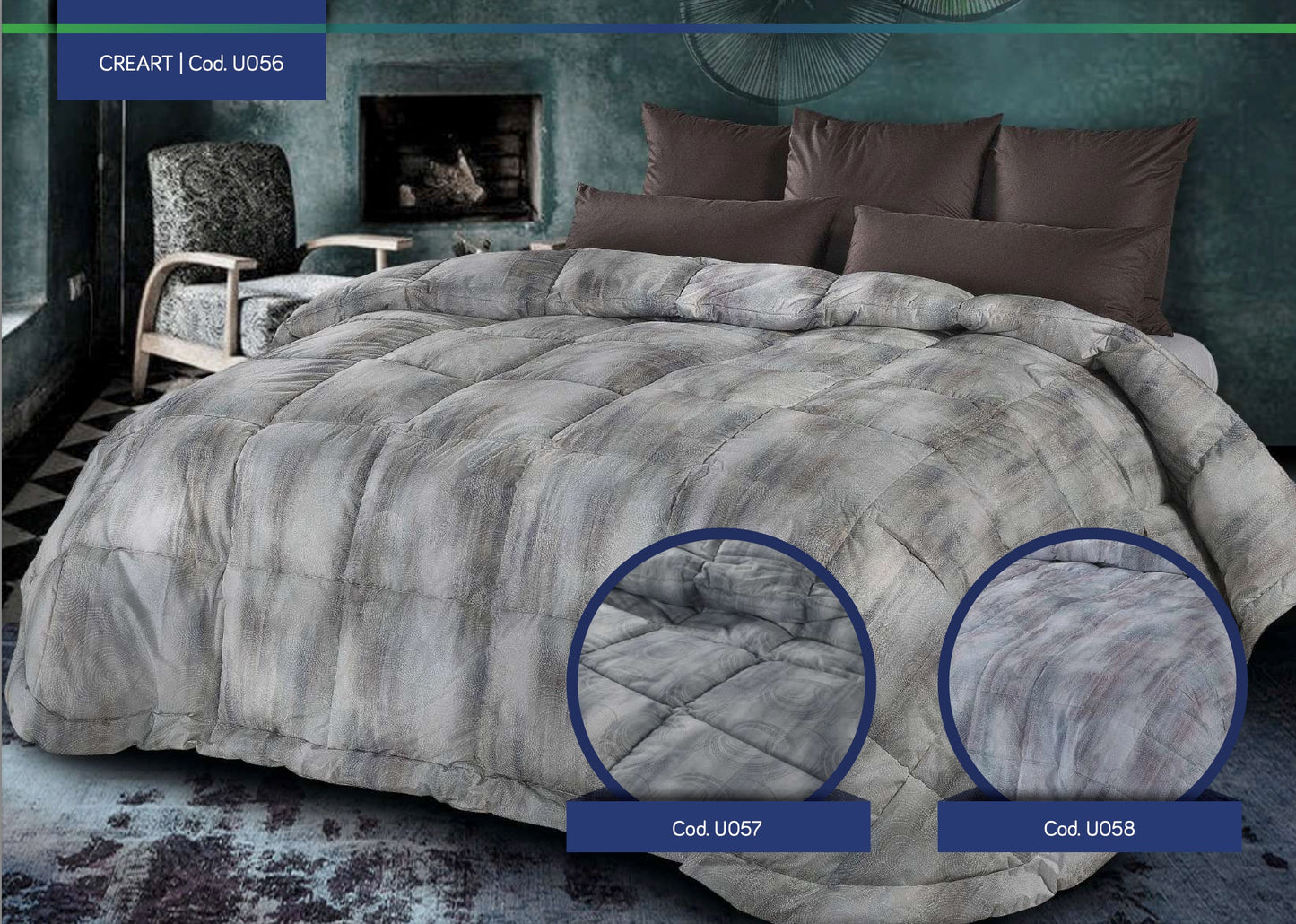 CINELLI Trapunta in piuma d'oca FANTASIA collezione CREART  art. U056