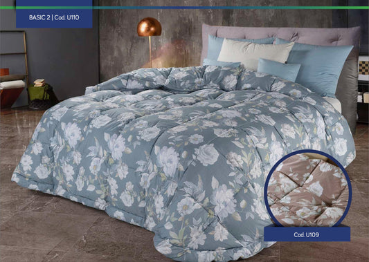 CINELLI Trapunta in piuma d'oca FANTASIA collezione BASIC 2  art.  U110 DENIM