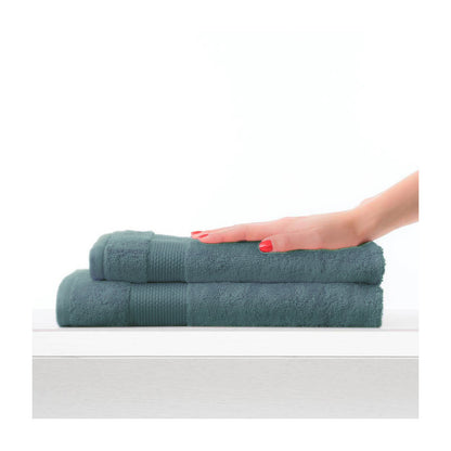 Sofficepiuma Coppia Asciugamani 1+1 spugna 100%  600 gr puro cotone art. SOFT