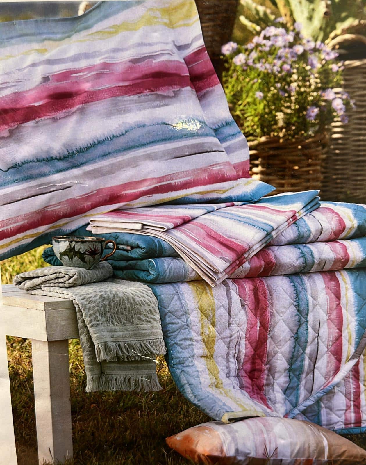 TESSITURA RANDI Completo letto lenzuolo Piazza Mezzo art. NAUSICA