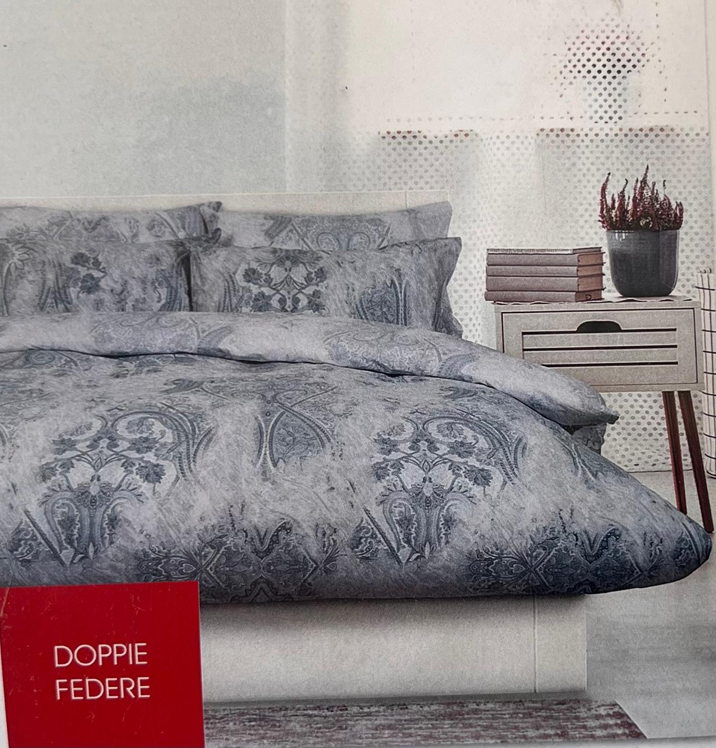 Mae' by Via Roma 60 Completo Copripiumino art. SORTYE col. OLTRE MARE DARK