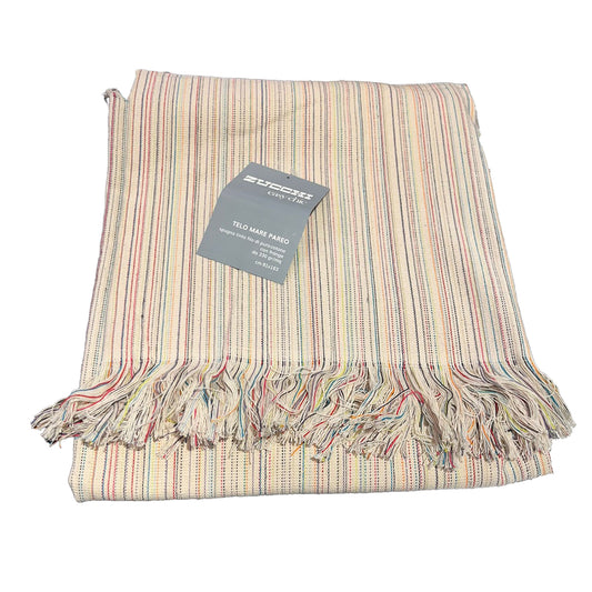 ZUCCHI  EASY CHIC TELO MARE  / TELO PAREO in cotone tinto filo art. TRACCIA