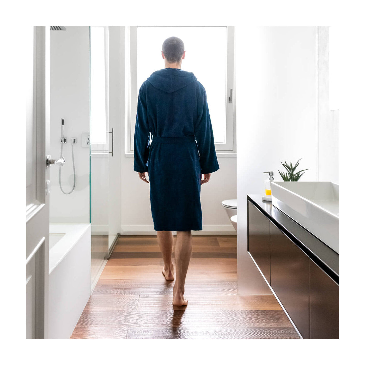 SOFFICEPIUMA® Accappatoio in spugna con Cappuccio e 2 Tasche Art. SOFT