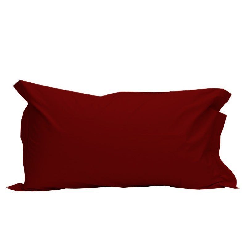 amaranto SOFFICEPIUMA federe tinta unita 2 volani2