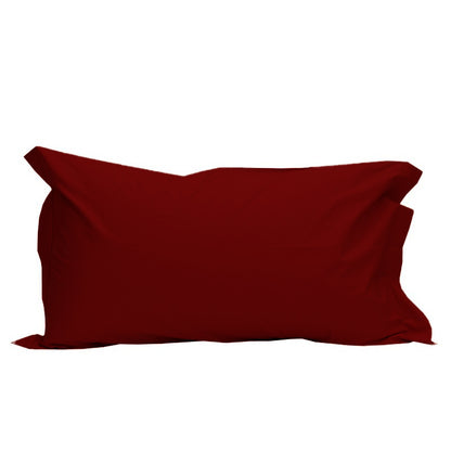 amaranto SOFFICEPIUMA federe tinta unita 2 volani2