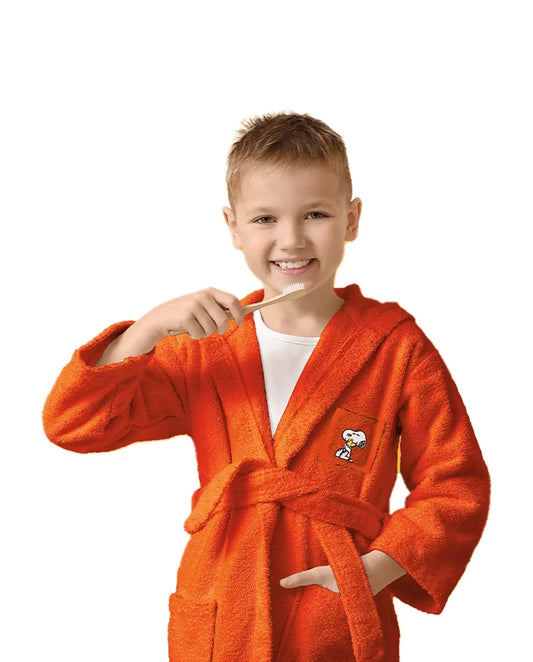 Le Vie del Cotone ACCAPPATOIO in spugna di puro cotone 380 gr/mq art. SNOOPY & WOODSTOCK