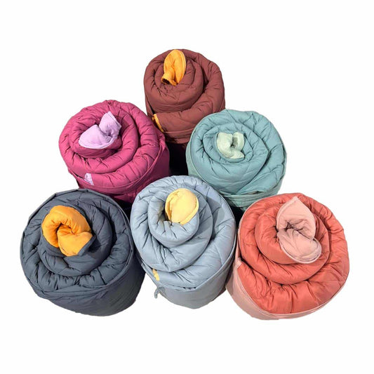 Sofficepiuma Piumino per interno in poliestere Doppia Faccia art. Bell Bottom