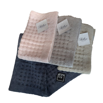 BELLORA Tappeto da bagno in spugna di puro cotone art. FIOCCO