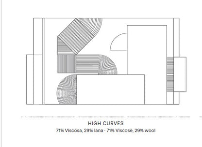 BESANA - Tappeto HIGH CURVES by Laura Pozzi studio