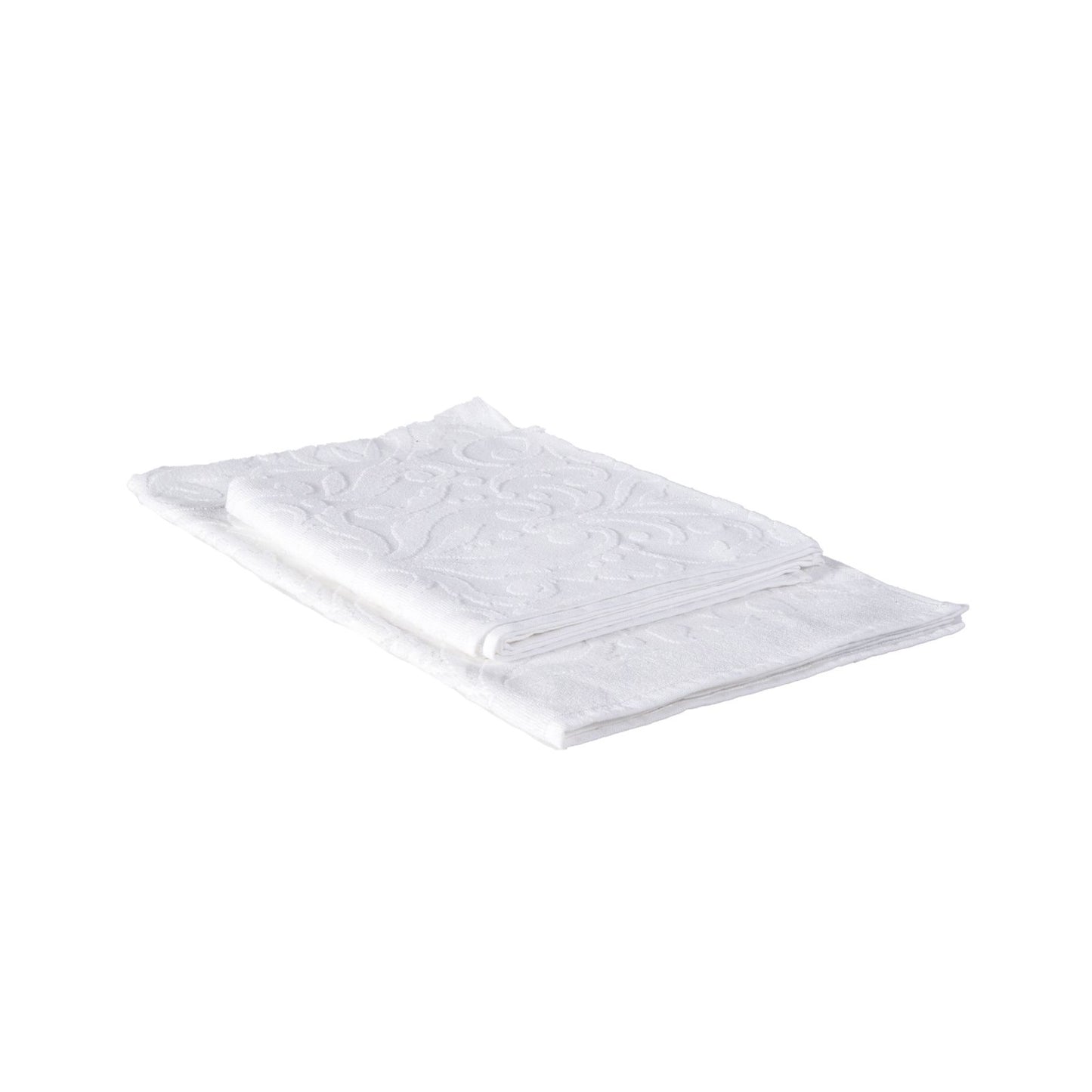 MIRABELLO CARRARA Asciugamani Coppia 1+1 in spugna art. VENEZIA