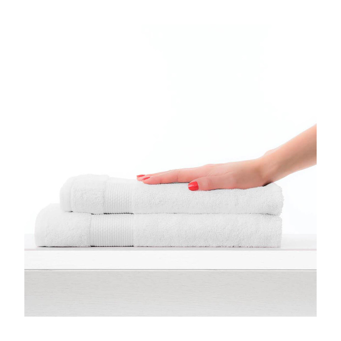 Sofficepiuma Coppia Asciugamani 1+1 spugna 100%  600 gr puro cotone art. SOFT