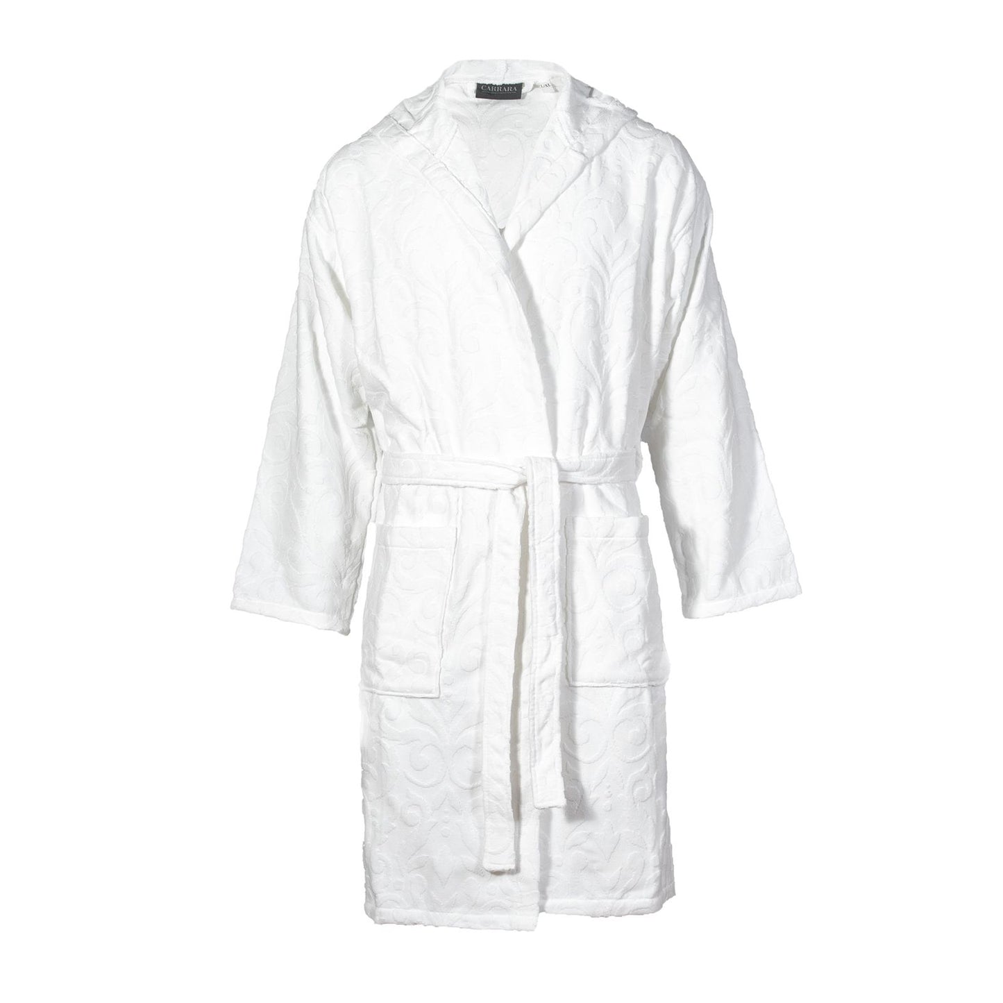 MIRABELLO CARRARA Accappatoio in spugna con cappuccio art. MURANO