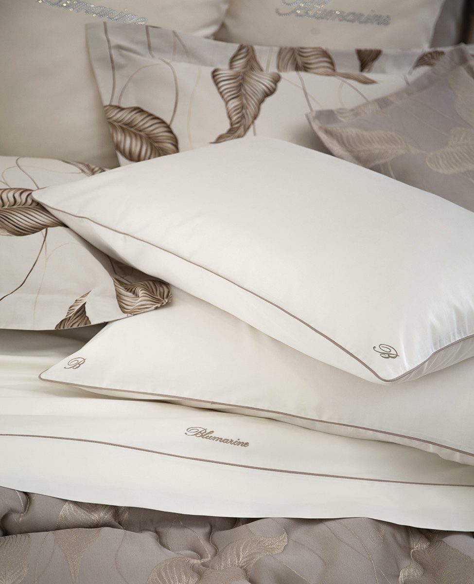 blumarine completo letto matrimoniale raso cotone con profilo sofficepiuma details 11