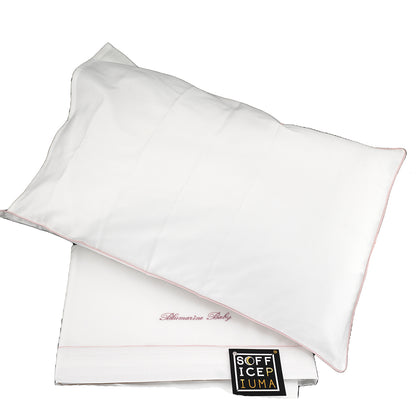 blumarine lenzuolo culla baby blu rosa offerta sconto promo sofficepiuma