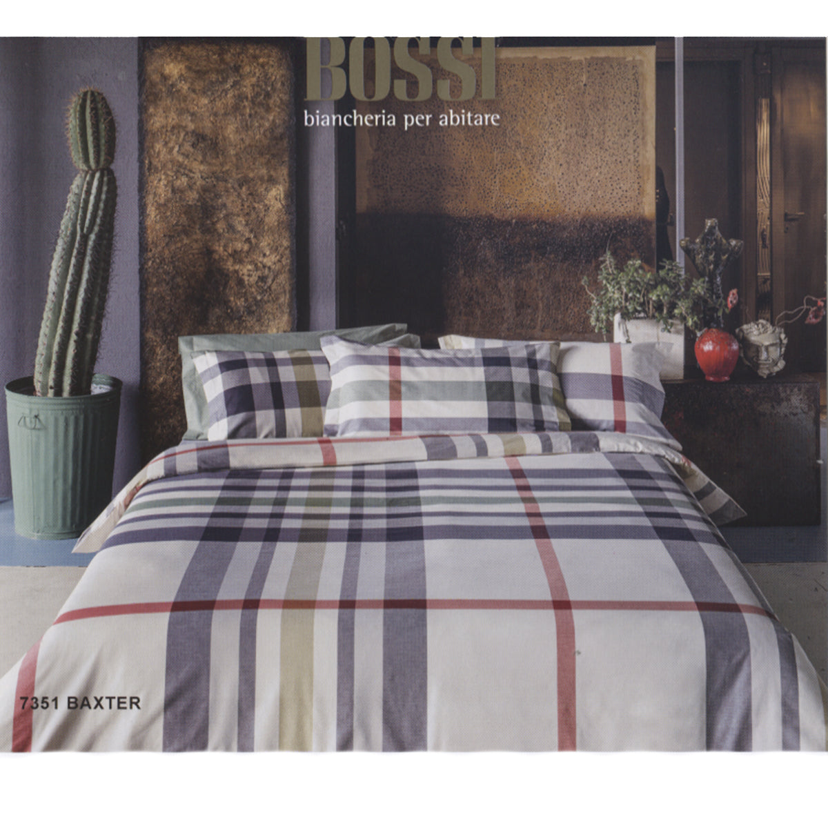 bossi casa matrimoniale singolo piazza mezzo SOFFICEPIUMA COPRIPIUMINO LENZUOLO BOSSI 7351 Baxter completo sotto angoli