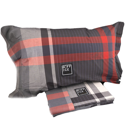 bossi casa matrimoniale singolo piazza mezzo cotone quadretto qaudri SOFFICEPIUMA COPRIPIUMINO LENZUOLO BOSSI HARRIS 0