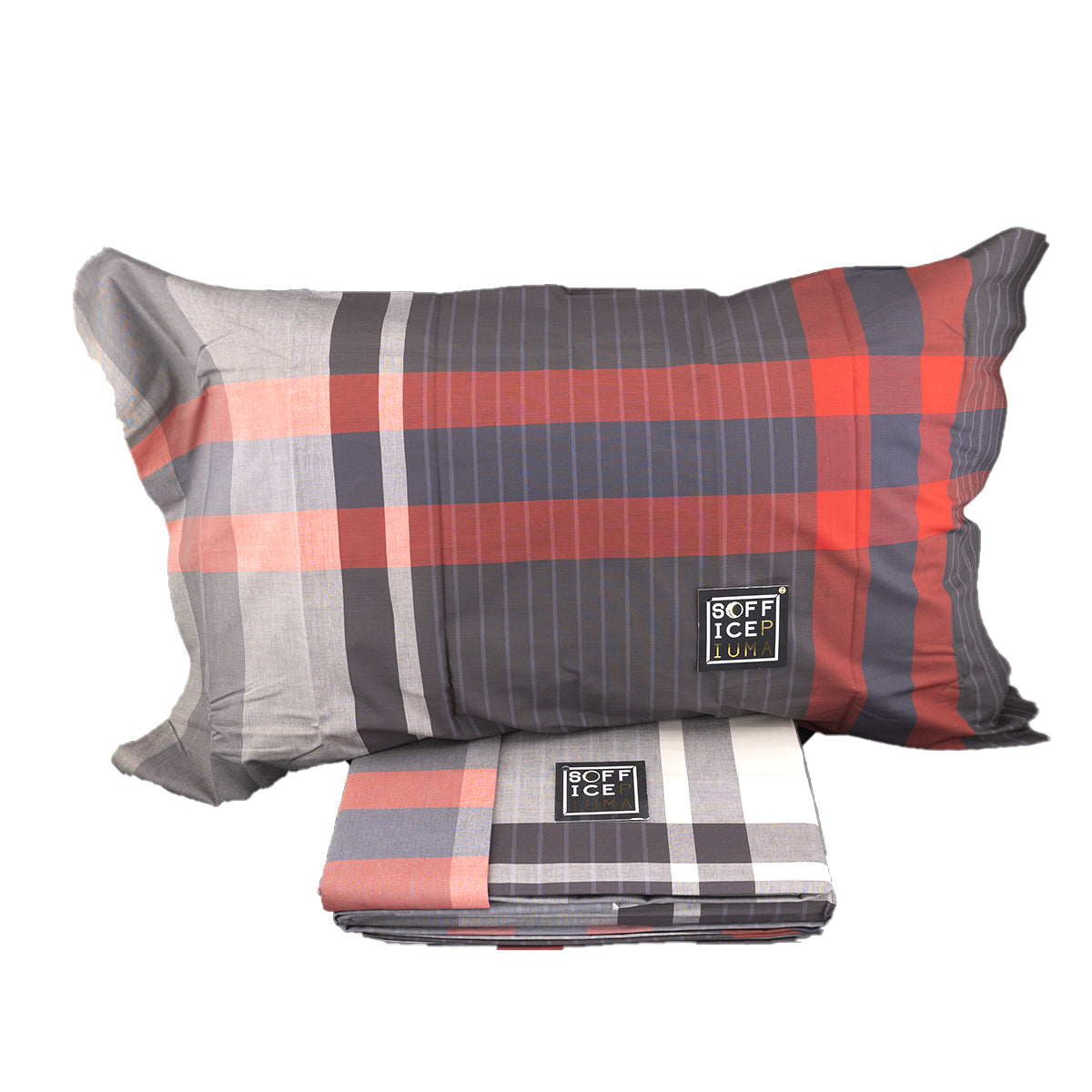 bossi casa matrimoniale singolo piazza mezzo cotone quadretto qaudri SOFFICEPIUMA COPRIPIUMINO LENZUOLO BOSSI HARRIS 1