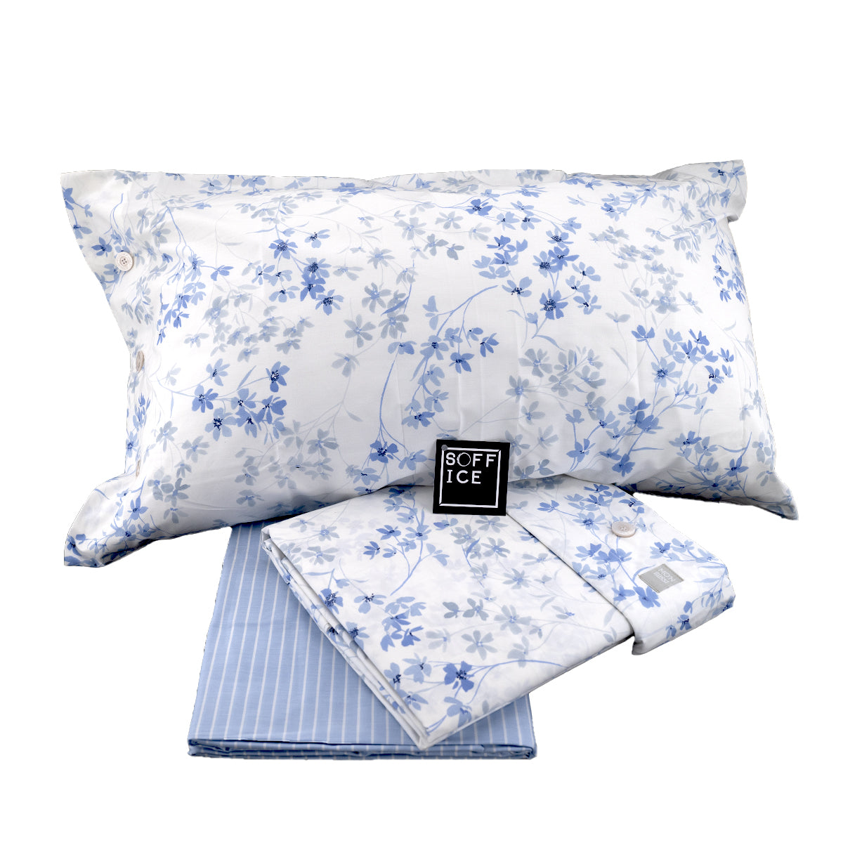 bossi martha neill completo lenzuolo copripiumino sconto outel offerta floreale tinto filo matrimoniale singolo piazza mezzo floyd 8406 blu bluette