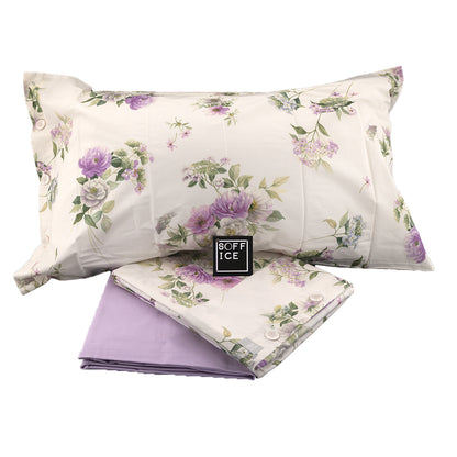 bossi martha neill completo lenzuolo copripiumino sconto outel offerta floreale tinto filo matrimoniale singolo piazza mezzo greta lilla