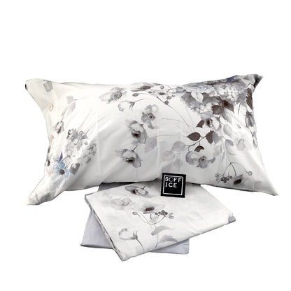 bossi martha neill completo lenzuolo copripiumino sconto outel offerta floreale tinto filo matrimoniale singolo piazza mezzo otis 8408 grigio