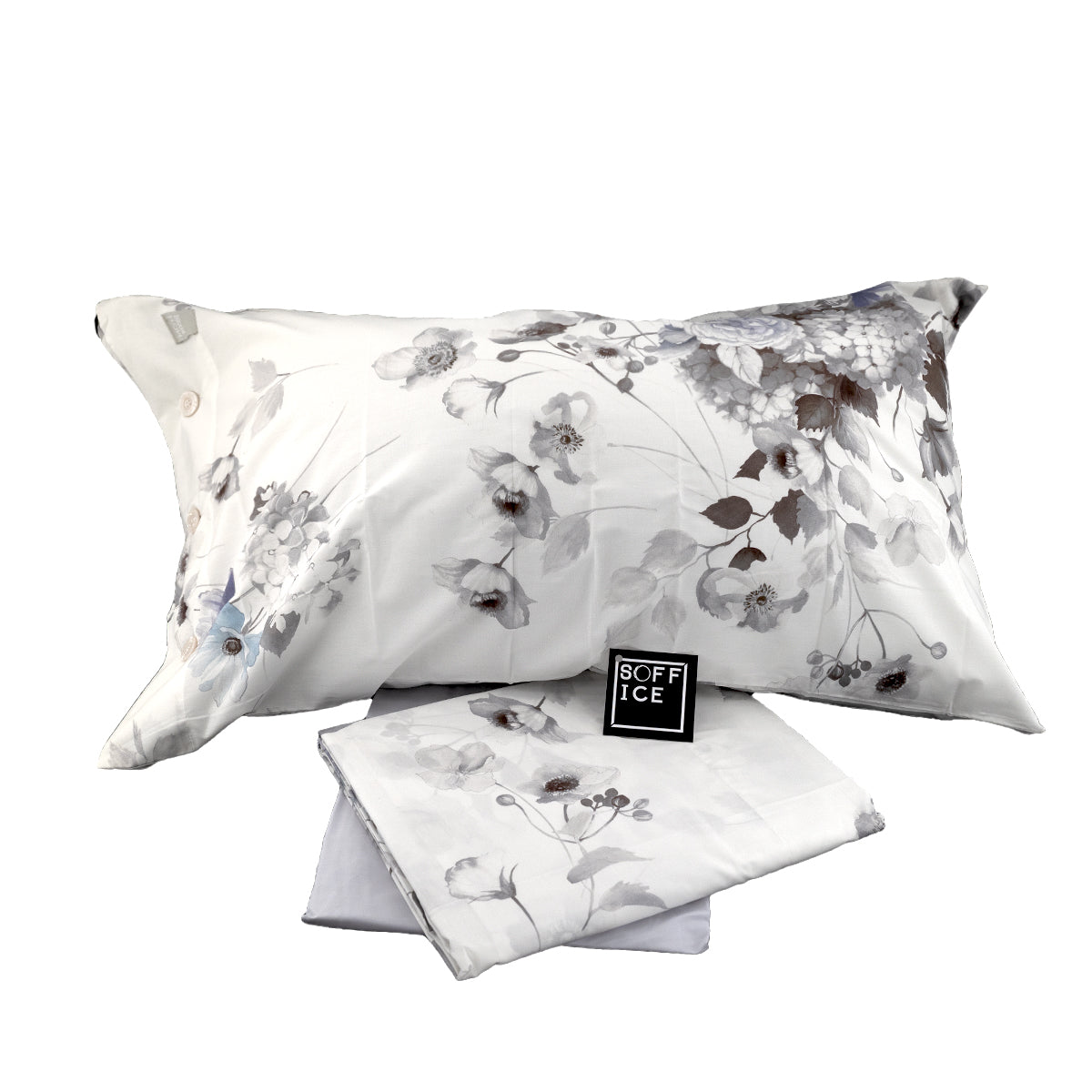 bossi martha neill completo lenzuolo copripiumino sconto outel offerta floreale tinto filo matrimoniale singolo piazza mezzo otis 8408 grigio