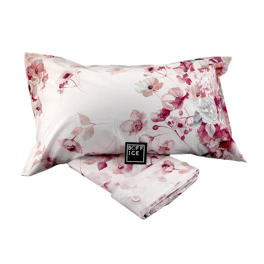 bossi martha neill completo lenzuolo copripiumino sconto outel offerta floreale tinto filo matrimoniale singolo piazza mezzo otis 8408 rosa