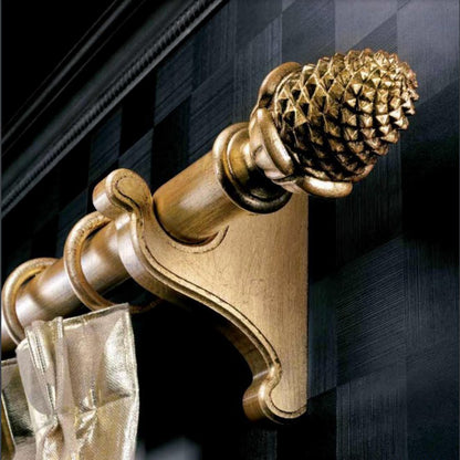 Casa Valentina bastone scorritenda in Legno diam. 50mm con anelli art. SISSI