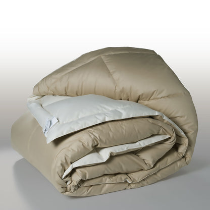 CINELLI BRONZE Trapunta piuma d’oca 80% piumino – 20% Tinta Unita DOUBLE FACE - Piazza Mezzo