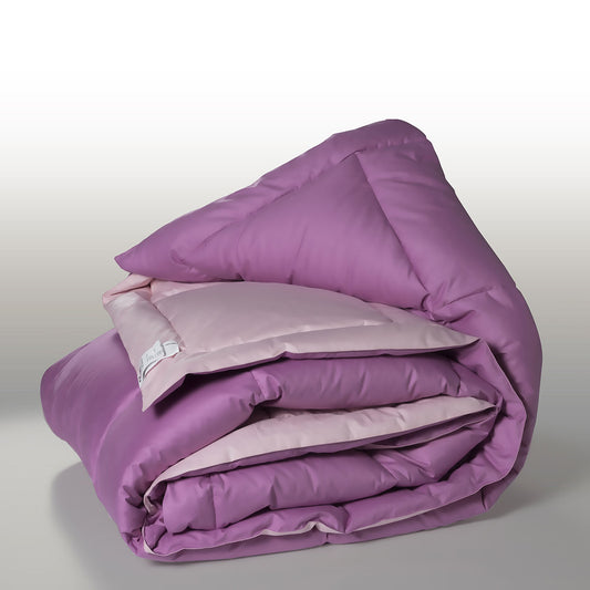 CINELLI GOLD Trapunta piuma d’oca 100% SIBERIANA Tinta Unita DOUBLE FACE - MATRIMONIALE