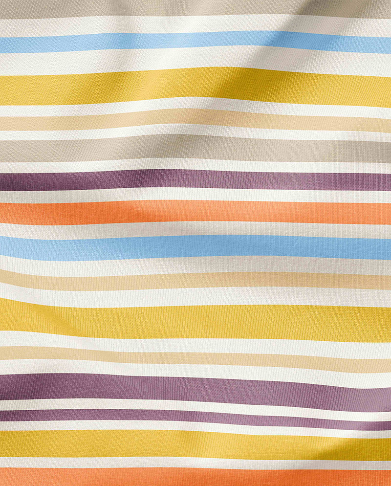 LE VIE DEL COTONE Parure Copripiumino in percalle di cotone SINGOLO collezione Color Trend  art. SUPER STRIPE col. Rainbow
