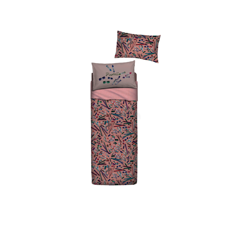 Bassetti Imagine  Completo letto Lenzuolo Copriletto SINGOLO 1 PIAZZA art. CRAYON