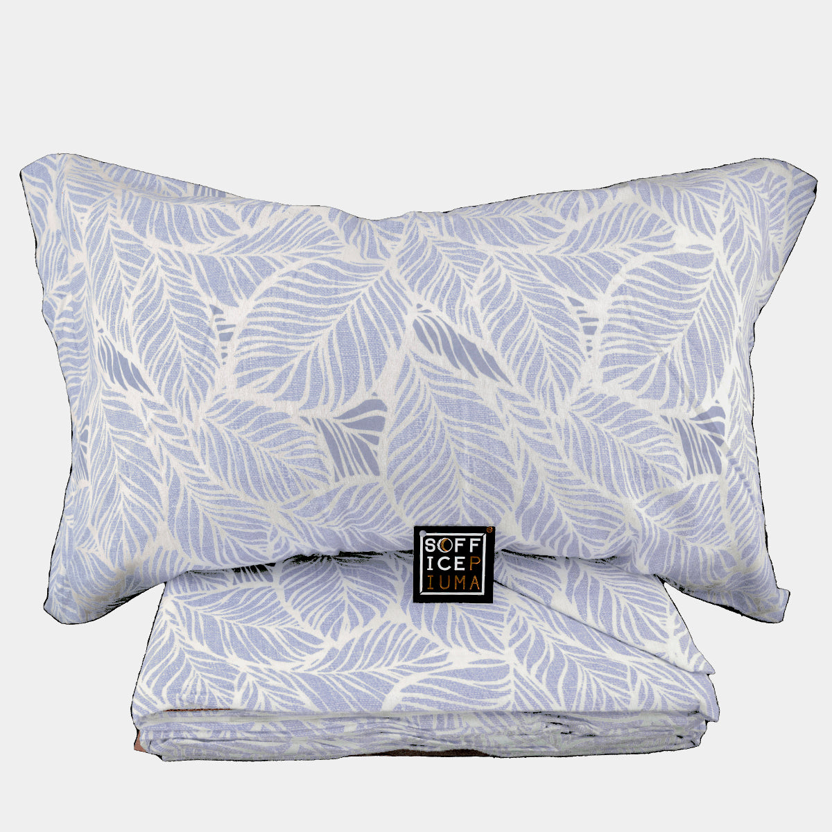 completo letto lenzuolo flanella no pilling floreale ocra celeste verde qualità made in italy eva celeste