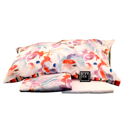 SOFFICEPIUMA® Completo Copripiumino in raso di  cotone double face 250x220 art. E2/M