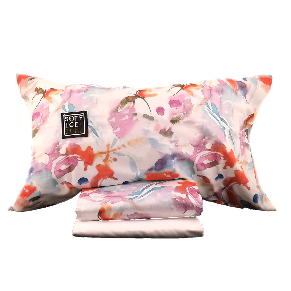 SOFFICEPIUMA® Completo Copripiumino in raso di  cotone double face 250x220 art. E2/M