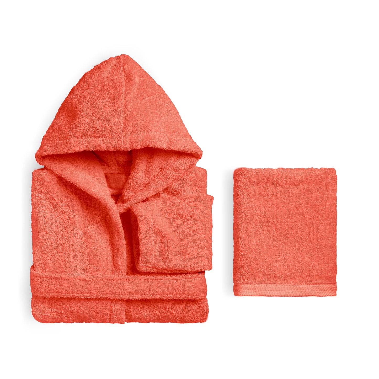 corallo biancoperla accappatoio asciugamani set kids Perla. Bimbo sofficepiuma