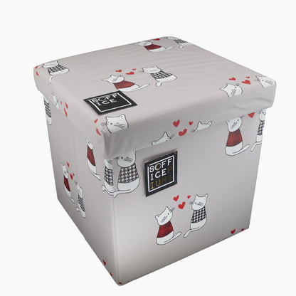 daunex cubo contenitore seduta tartan boston pieghevole economico sconto offerta cani rosso bau gatti