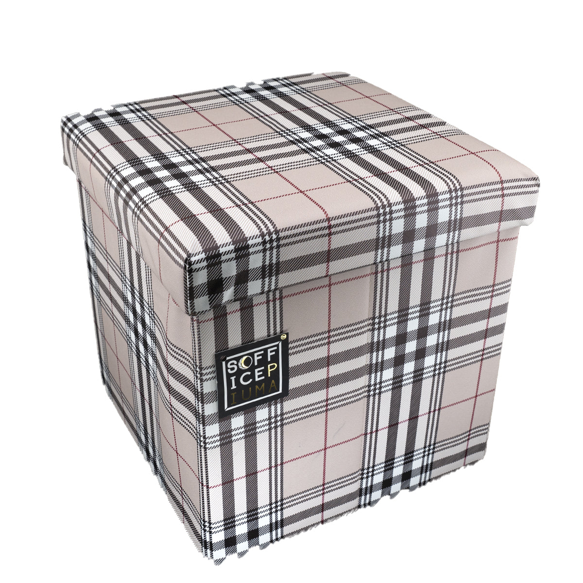 daunex cubo contenitore seduta tartan boston pieghevole economico sconto offerta