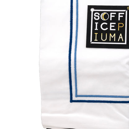 duall martha oneil bossi completo letto parure copripiumino sofficepiuma ricamato duall cross matrimoniale blu celeste