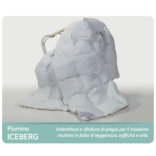 CINELLI piumino letto 100% piumino oca bianca SIBERIANA art. ICEBERG