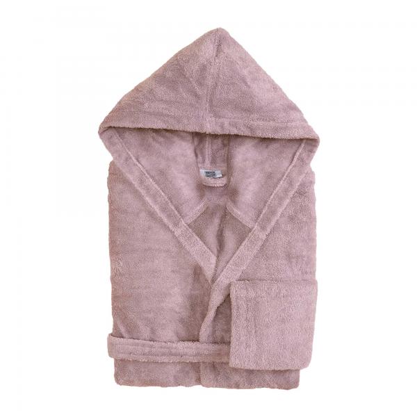 BiancoPerla Accappatoio con Cappuccio in Spugna di puro cotone 530gr art. PERLA