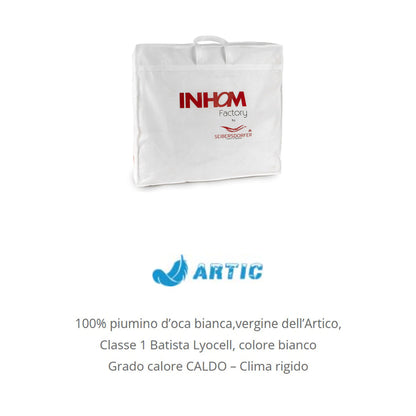 INHOM Factory Piumino letto in piuma d'oca SIBERIANA by SEIBERSDORFER art. ARTIC
