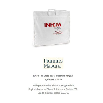 INHOM Factory  Piumino letto in piuma d'oca SIBERIANA by SEIBERSDORFER art. MASURA