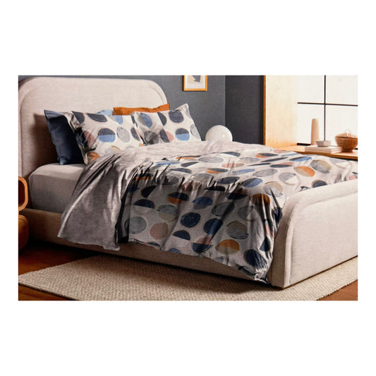 LE VIE DEL COTONE Parure Copripiumino in percalle di cotone SINGOLO collezione Color Trend  art. ATLANTIS